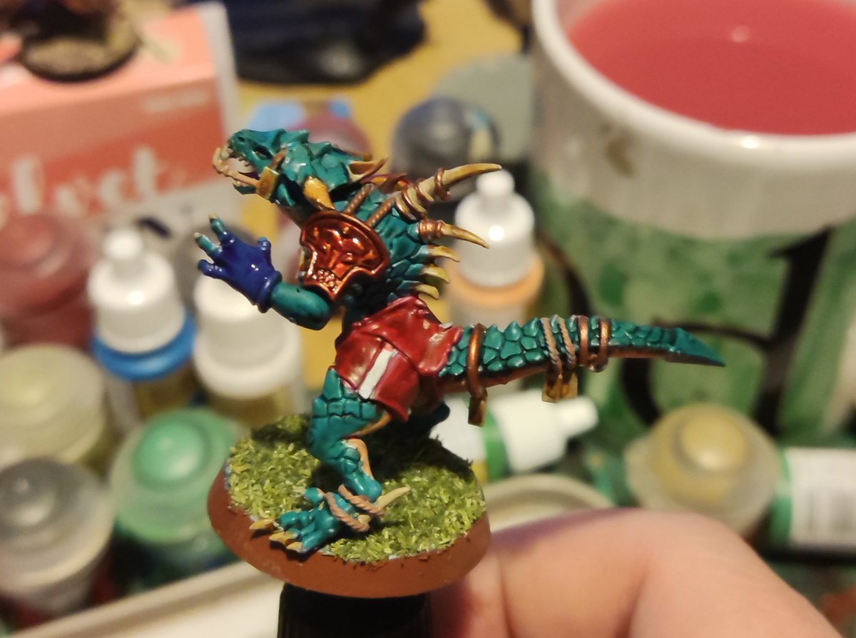 Joyfulcheese's tweet photo. Tonight's 2 hour challenge, not as finished as I'd like but thought I'd share results. #2HourChallenge #AgeOfSigmar #Warhammer #hobbystreak #hobbypainting https://t.co/nTfaemFHKP