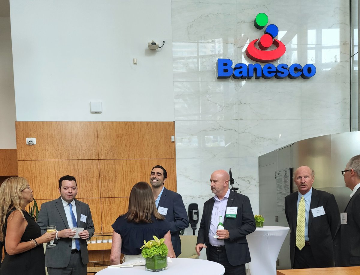 Pre-event networking 
<a href="/BanescoUSA/">BanescoUSA</a> Brickell Branch
Business #TheMiamiWay 
Stay tuned for panel moderated by Paul Abad 
<a href="/EventsByIndigo/">Indigo Events</a>