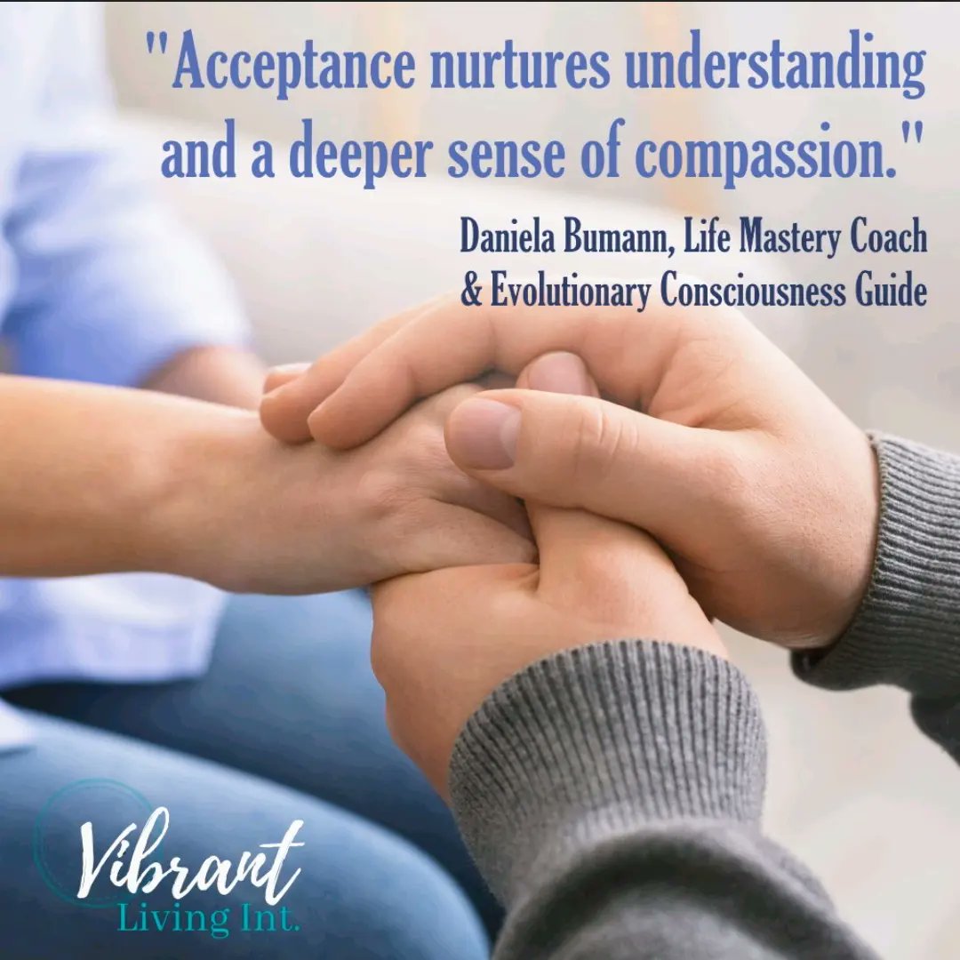 Acceptance creates a broader framework from which to work from, and expectations can relax, and more realistic ones can emerge. It can transformpower struggles and self-sabotage, repair challenged relationships, and return clarity and focus.
vibrantlivingnow.org/book-and-produ…