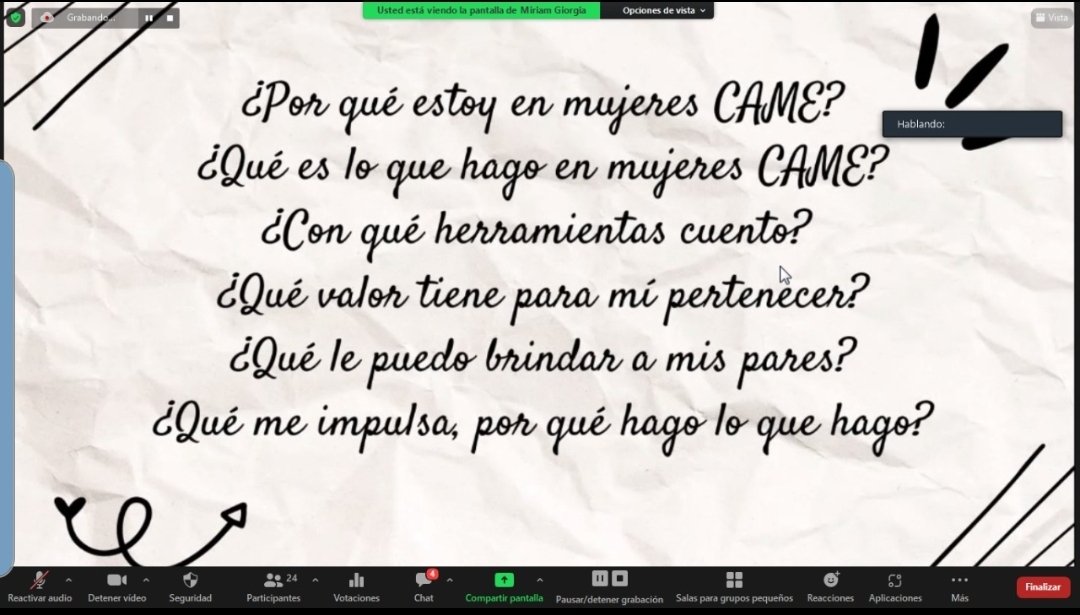 CAMEMujeres's tweet photo. 📌 Para finalizar, desde #MECAME realizamos un instructivo interno de comunicación y armamos diferentes salas para poder interactuar y reflexionar sobre preguntas disparadoras. https://t.co/DqXSVM2tr8