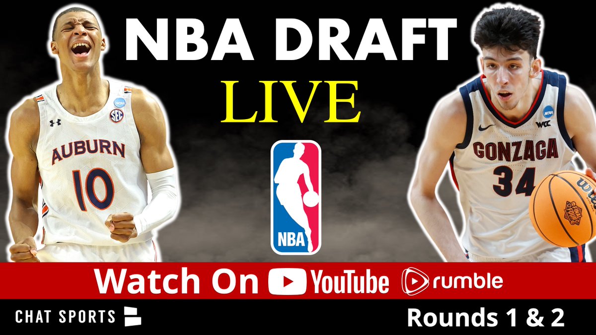 Our LIVE coverage of the 2022 NBA Draft starts right now! We'll be live for both rounds and after the draft wraps up, we'll recap everything that went down tonight!

Join <a href="/HGrahamNFL/">Harrison Graham</a> &amp; <a href="/Chase_Senior/">Chase Senior</a> 

YouTube: youtube.com/watch?v=KNl9UJ…

Rumble: rumble.com/v19kill-2022-n…

#NBADraft