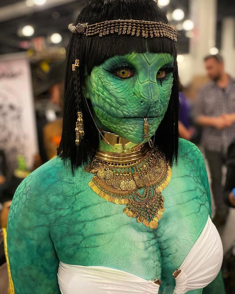 The Serpentine Goddess “Wadjet” #makeup was created at the #MELProducts booth at #MONSTERPALOOZA  2022!  
Makeup by: Krs Osorio & Emily Kirkpatrick

SAVE THE DATE! 
#SonOfMonsterpalooza, returns to Burbank October 14-16!

Join our mailing list here!
lp.constantcontactpages.com/su/xMKv1fv