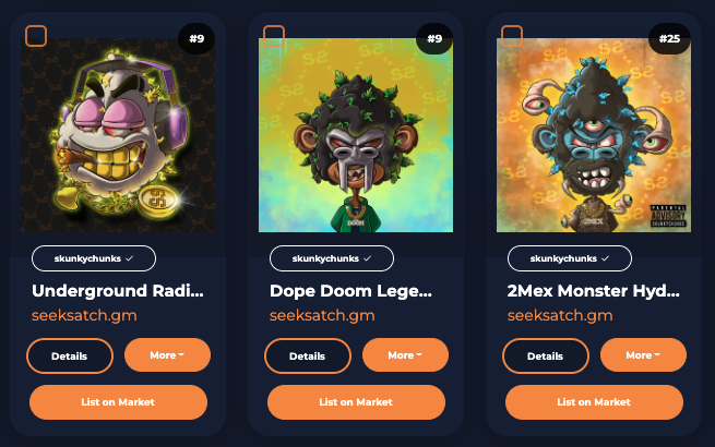 seekersatchel's tweet photo. In the words of @icecube "I got to say it was a good day"
@SkunkyChunks pack drop proves once more to be some of the DoPEsT #NFTs in the game. Collab with @SSofUHH putting out an homage to #HipHopMusic past and present is pure fire. #MFDoom #2mex #tupac #SnoopDogg #nft #dopeart https://t.co/hPZ4ZttnLi
