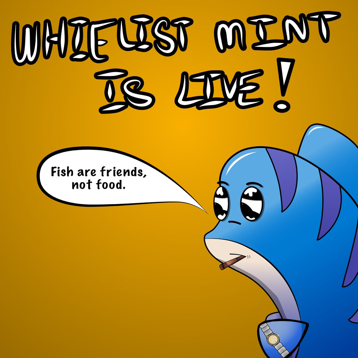 Whitelist mint is live! 
133 MATIC per fish 
fishsticks.netlify.app
#mintislive #mintingnow #NFTdrop