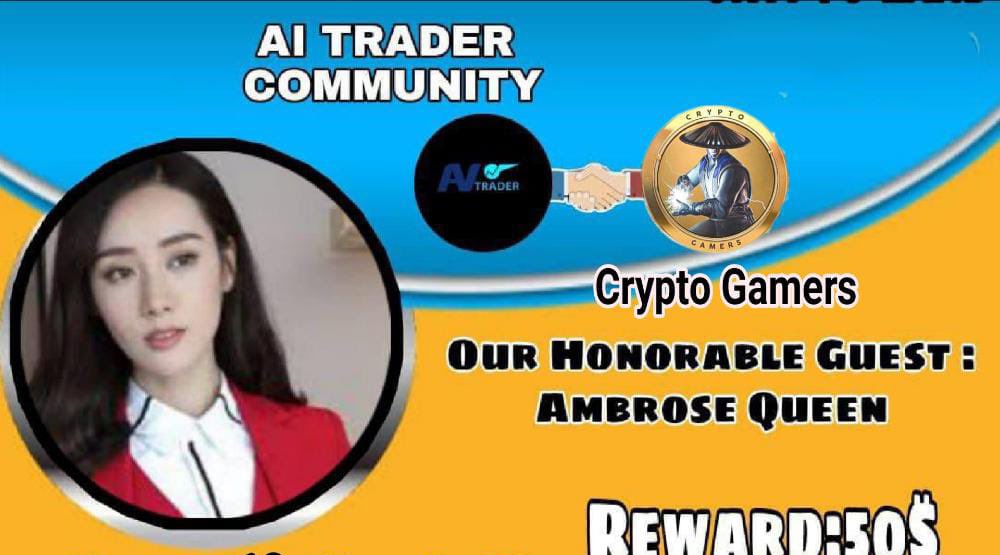 Cryptogamers42's tweet photo. 🎙 we are pleased to announce our #AMA with Ai_trader on 23rd June  at 3pm UTC 💰 Rewards pool - $50 
 Venue - https://t.co/MWDbGhky18…

To participate 
1 follow @cryptogamers42 &amp; aitrader_token 

2- like &amp; rt 
3- comment max 2 questions &amp;tag 2 friends https://t.co/bvvzYEKtoP