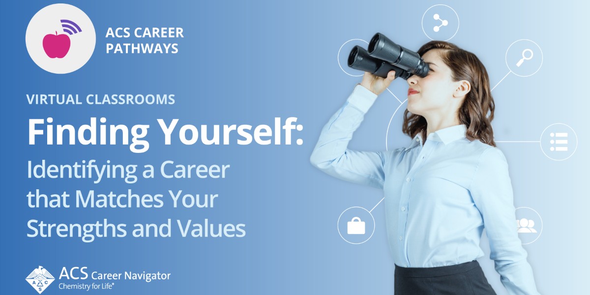 AmerChemSociety's tweet photo. Learn how to determine which sector of #chemistry employment best aligns with your values &amp; strengths, &amp; how to plan the next steps to obtain an ideal position during our upcoming ACS #VirtualClassroom. Register for FREE at https://t.co/2kjXuyRcak #ACSProEd https://t.co/QzZgfZsYqN
