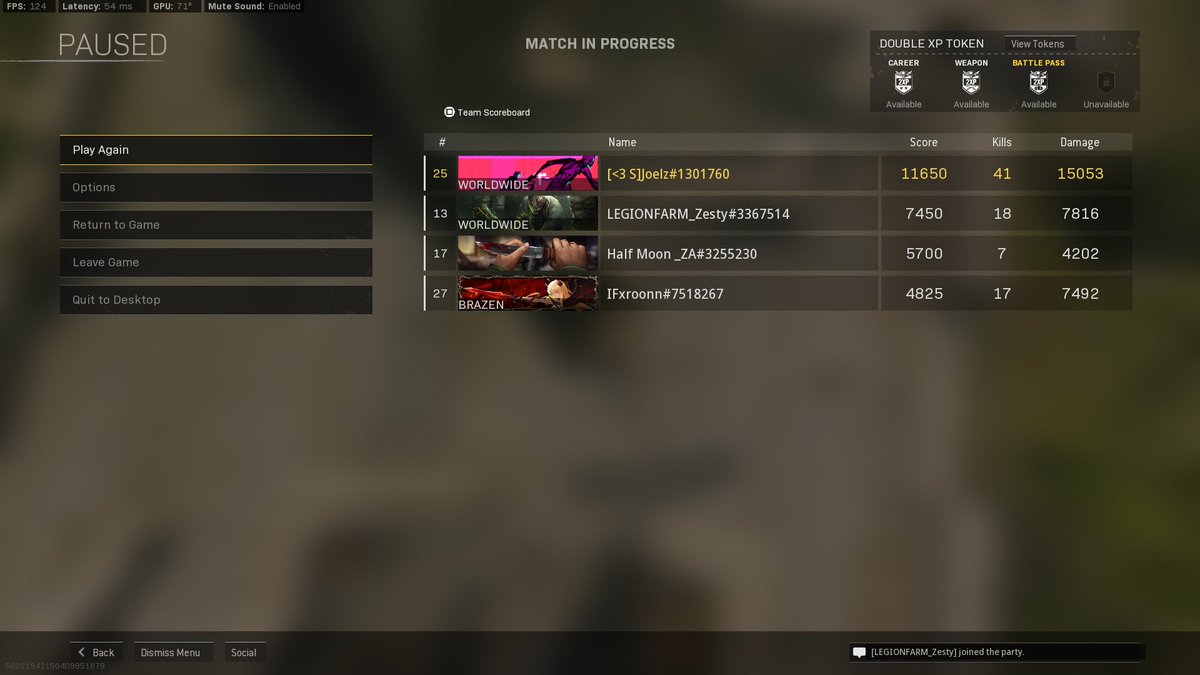 Joelz___'s tweet photo. 41 BOMB!!👽 5 People up still got so unlucky still learning the map crazy start to the game, Winery is my place HOLY!🥵 https://t.co/HnGNtL8Udf