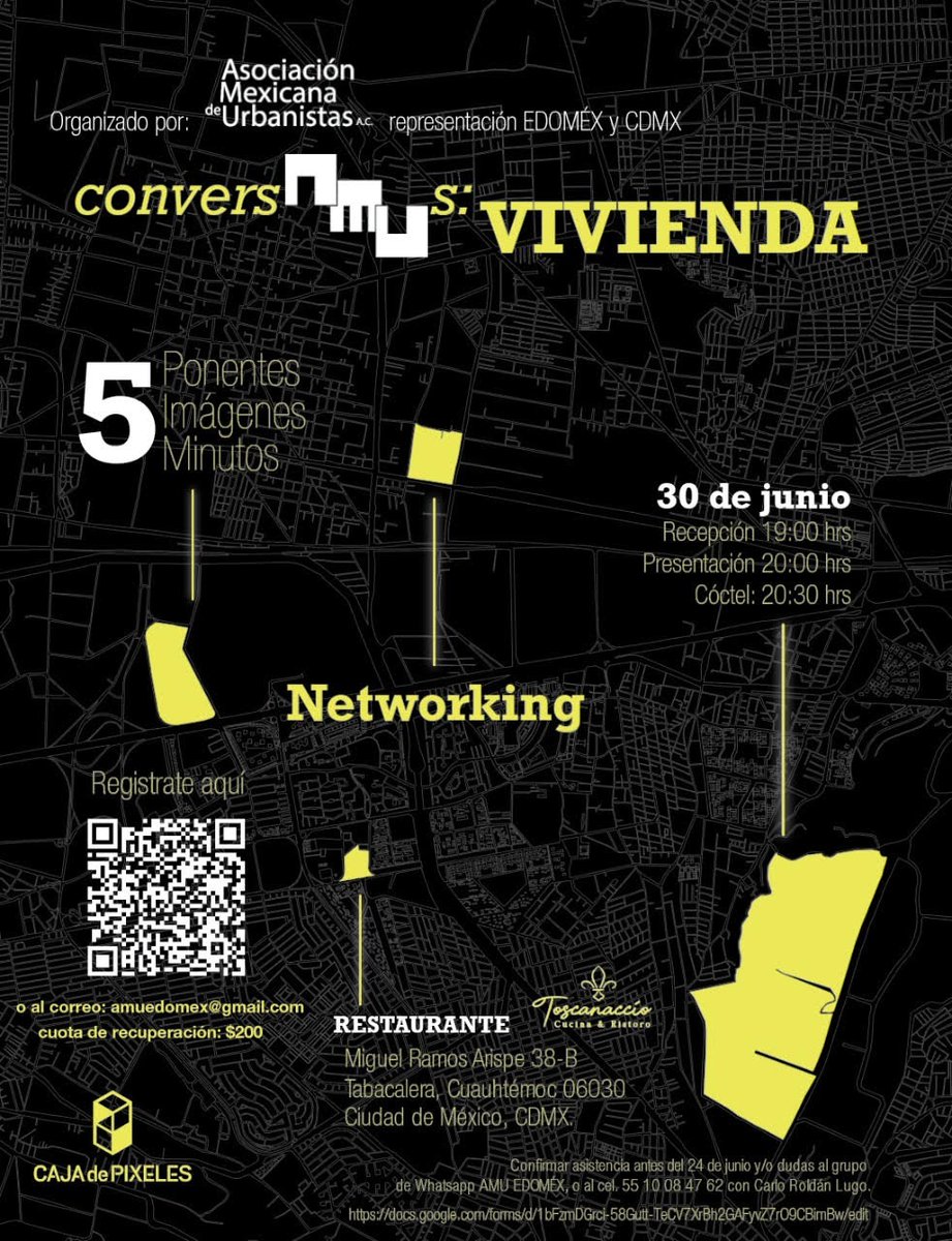 amumexico's tweet photo. La Asociación Mexicana de urbanistas, los invita a formar parte de este gran evento que se llevara acabo este 30 de junio del 2022 en Miguel Ramos Arizpe 38 Tabacalera, Cuauhtémoc, 06030 Ciudad de México, CDMX.
#FORMAPARTE #amunacional #AMUINVITA ##amuedoméx #amucdmx https://t.co/jg1k7UsoMC