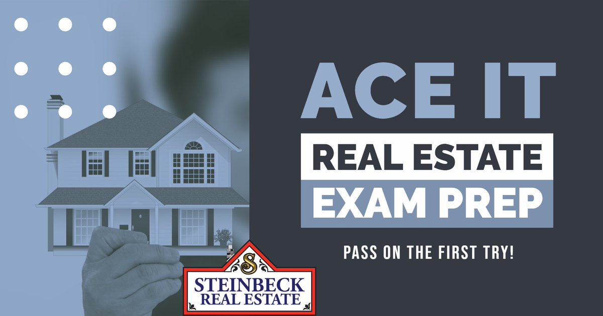ASavageBroker's tweet photo. Get your real estate &amp; mortgage license with DRE approved step-by-step licensing and education.
ENROLL NOW! Use DRE Education Code 6055 to ensure Steinbeck Real Estate is with you every step of the Broker &amp; Salesperson exam process. 
https://t.co/FJfiKendYx https://t.co/eZqwzz5UQN
