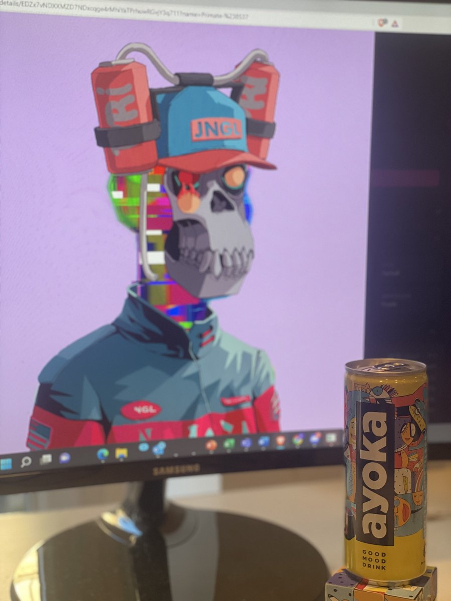 goodmooddudes's tweet photo. Hey @GuzzlerDao, was looking at some @Primatesnft and this guy caught my eye...

He'd look really good with a few cans of ayoka sitting in his hat don't you think? https://t.co/zpAEnxW8jU