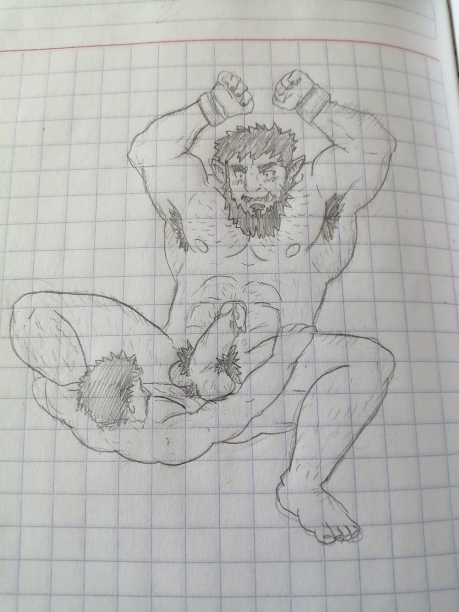 Burtango's tweet image. I don't know how twitter works and to be honest, I hate this place, I'm just here for the porn. This is something I made, might post more stuff later. 

#barahentai
#baraart
#orc 
#fantasybara
#orcfetish
#bigbaraguys
#bara