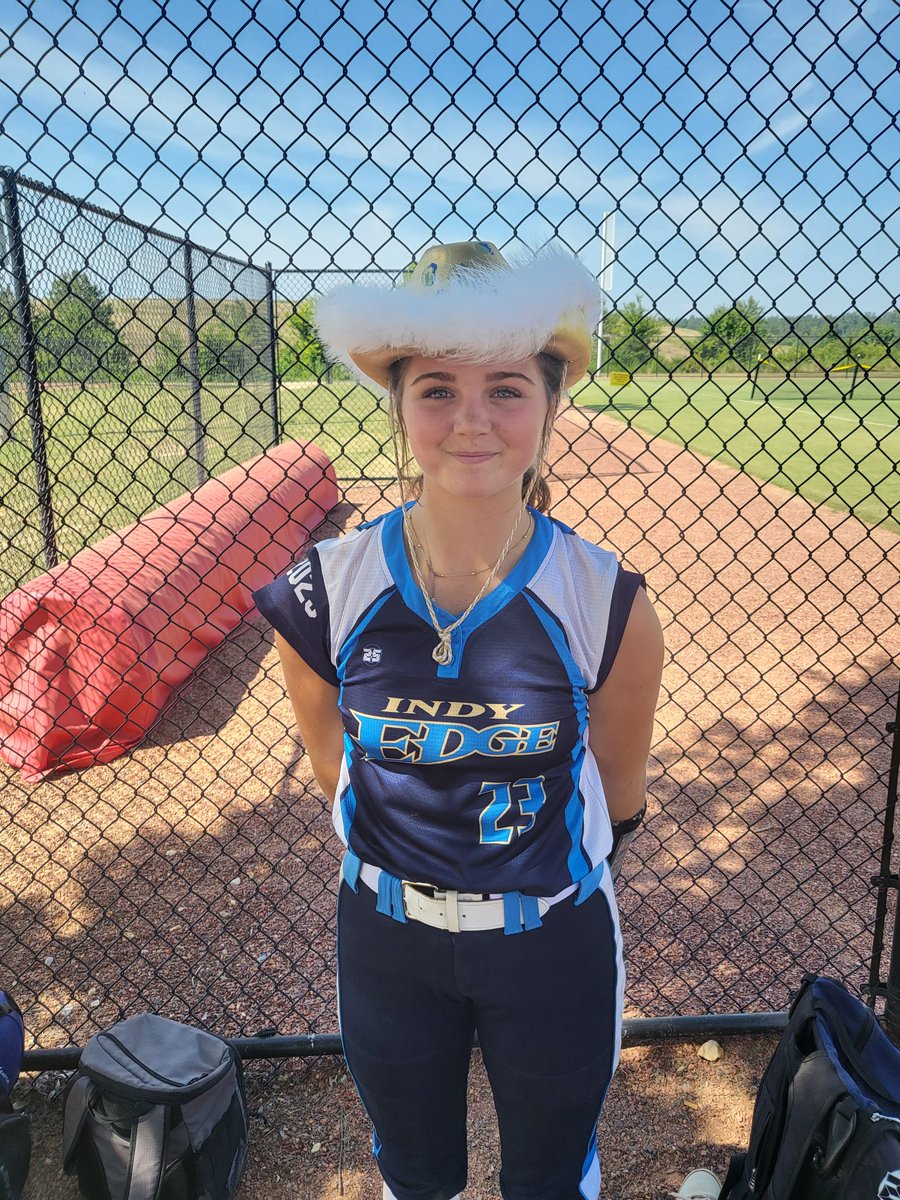 Indy Edge 06-Carmichael girls off to a hot start winning the first game at Senic City invite 2 to 1 over the NC Challengers. Player of the game Reagen Bauer 1 hit allowed with 10k's