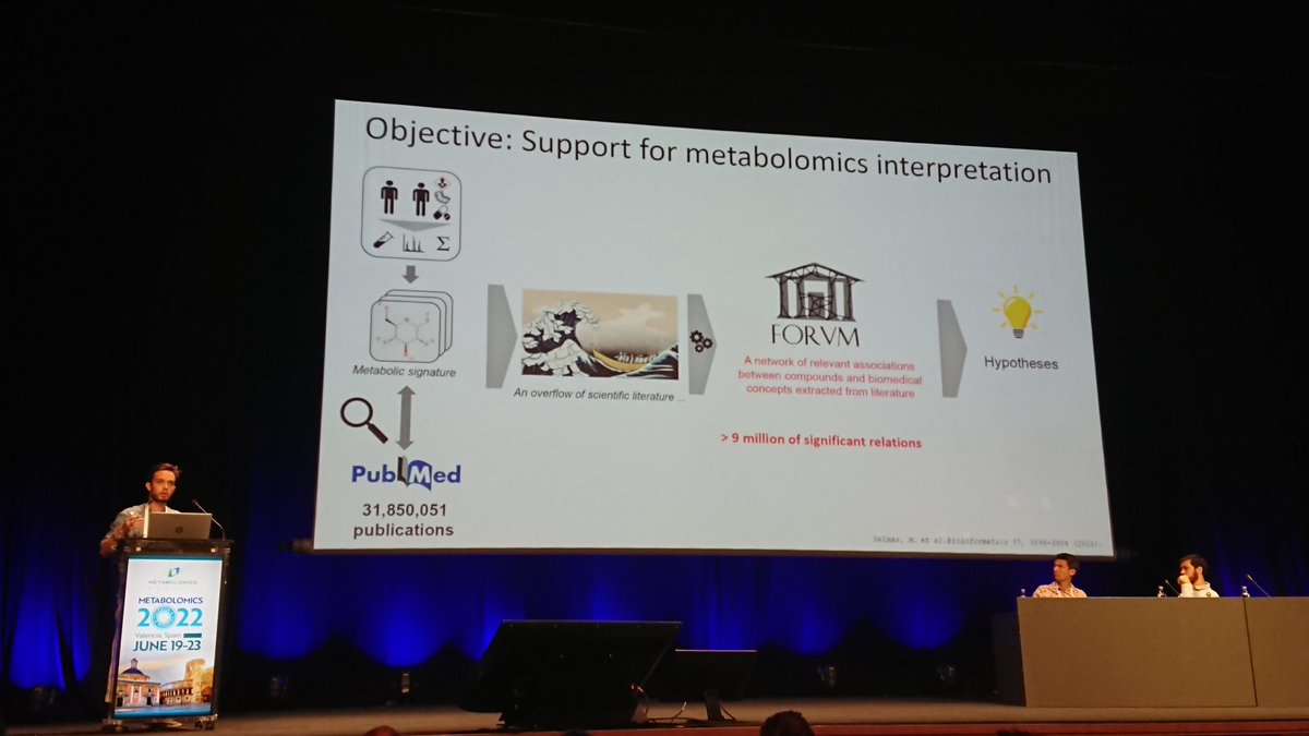 vdHooft_CompMet's tweet photo. Today, #MetSoc2022 @MetabolomicsSoc #Valencia 😎 🌞 came to a close. Yesterday, @jjjvanderhooft was chairing #MetID session 2, thus here a brief flashback on a great set of talks! 😎 We heard about #networking, #pathway #analysis, #adduct #annotation, and #RT prediction! 😎 https://t.co/gBa4RudWtY