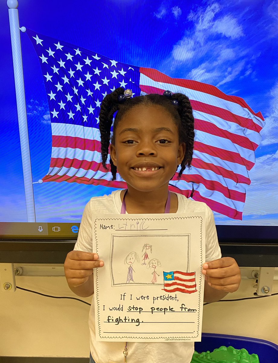 JulieBounds88's tweet photo. If I were PRESIDENT… 🇺🇸WOW! My Busy Bees are future leaders with great ideas! @RR_Sweet @Jones_AISD @Magrill_AISD @TashaJ808 @IntotheFuture22 https://t.co/8roDrFoQZR