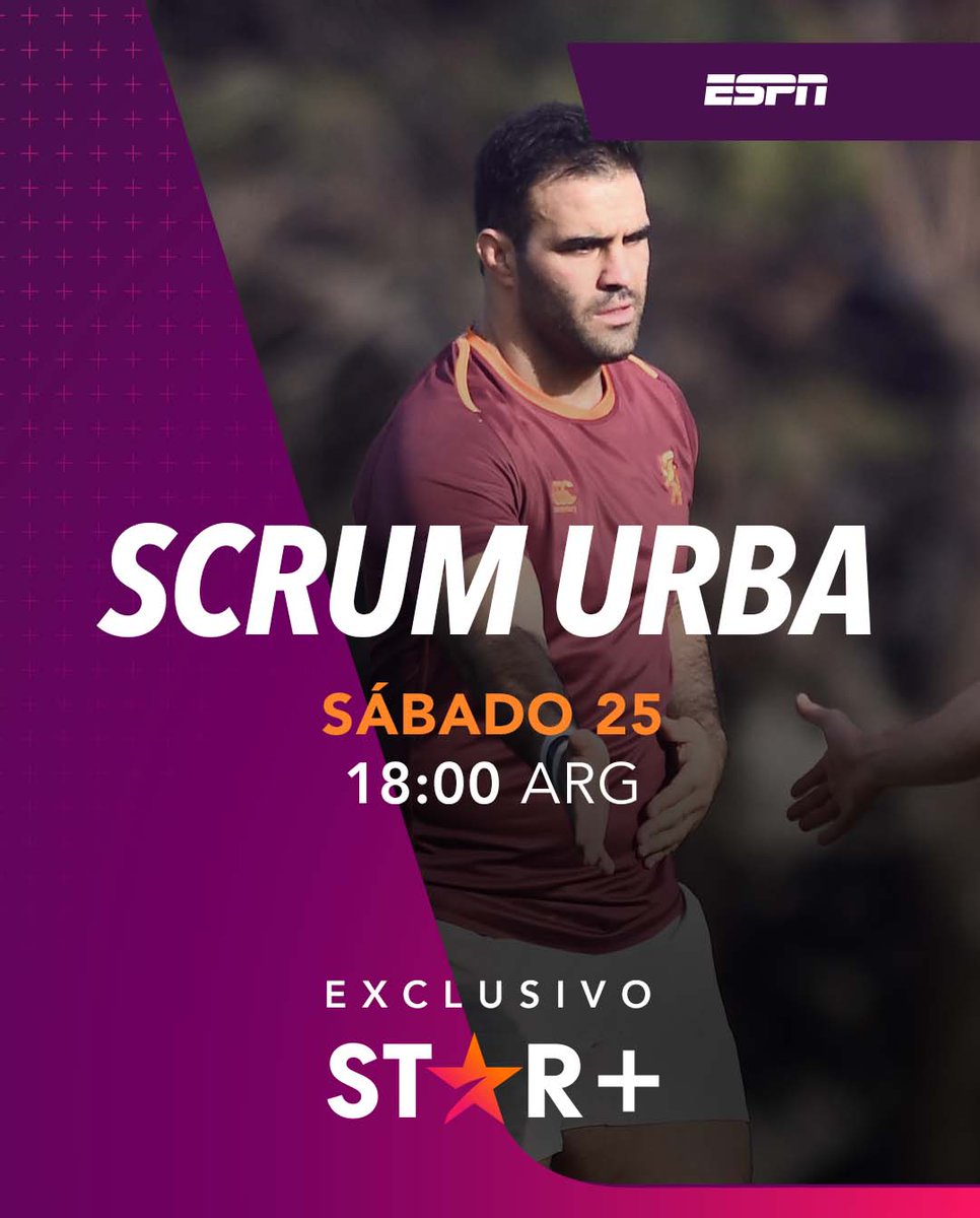 ScrumESPN's tweet photo. ¡Lo más destacado de la fecha 12 lo tendrás en #ScrumURBA!
📆 Sábado 25
⏰ 18:00 ARG
⭐ @StarPlusLA
#MiraloEnStarPlus https://t.co/EpPb7BiWIh
