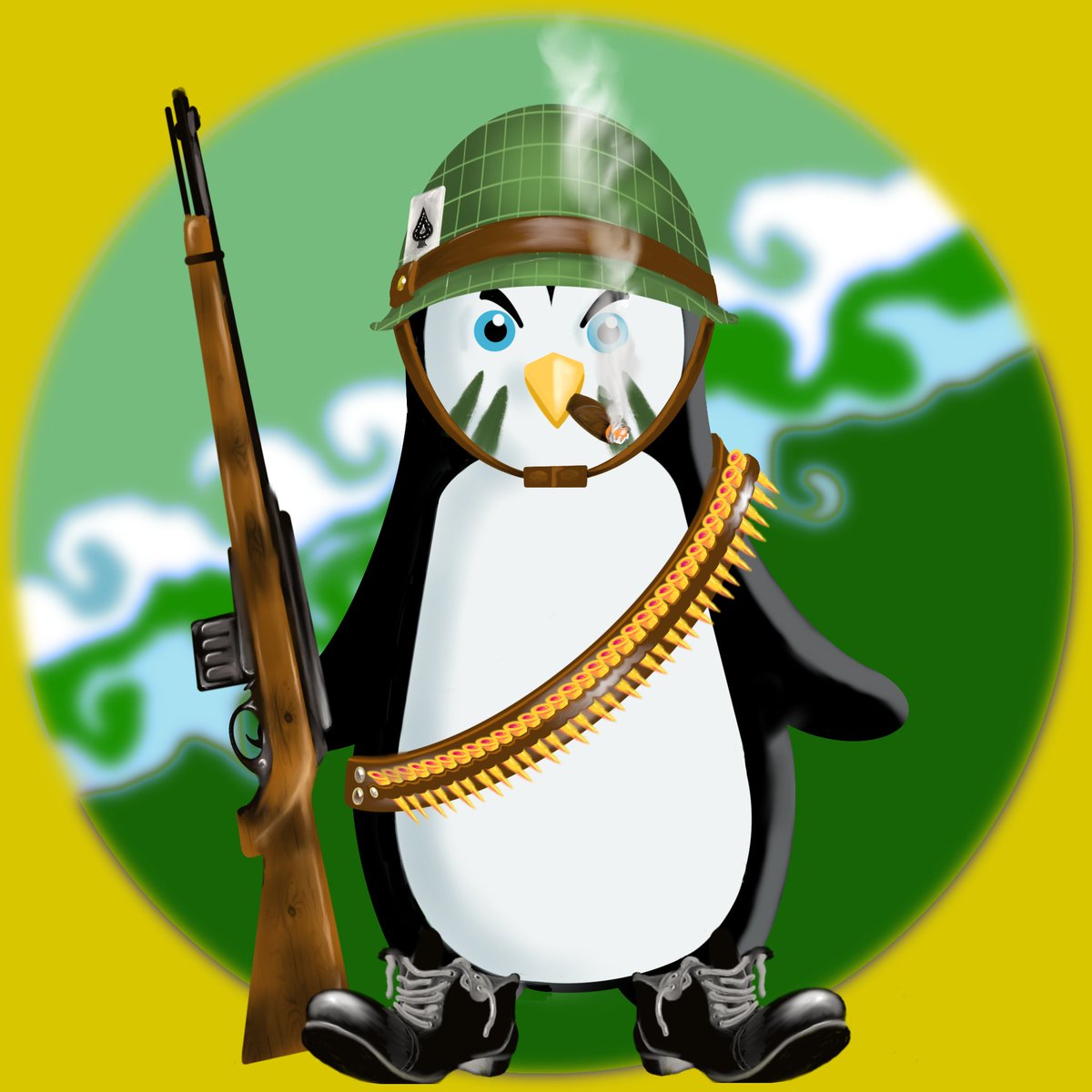 Cigar, bullet and enemy is the best game for fighter