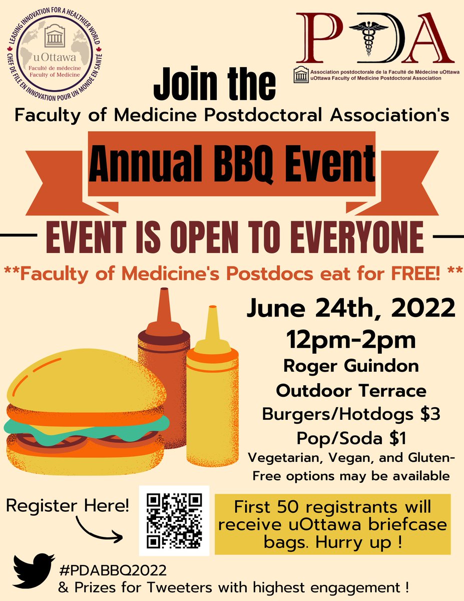 UOttawa Faculty of Medicine Postdoc Association tweet media