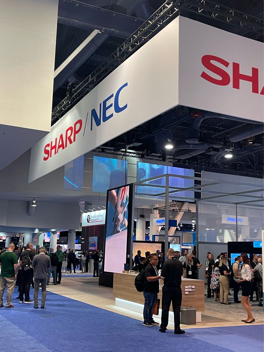 SharpBusinessUS's tweet photo. On this #ThrowbackThursday we wanted to send out another thank you for visiting Sharp/NEC at #InfoComm22 ๐
To learn more about the products and solutions featured at the show or to talk to one of our industry experts, click here: https://t.co/DqZ8vGEix0 #SharpNECInfoComm https://t.co/1SEZ5vfSzS