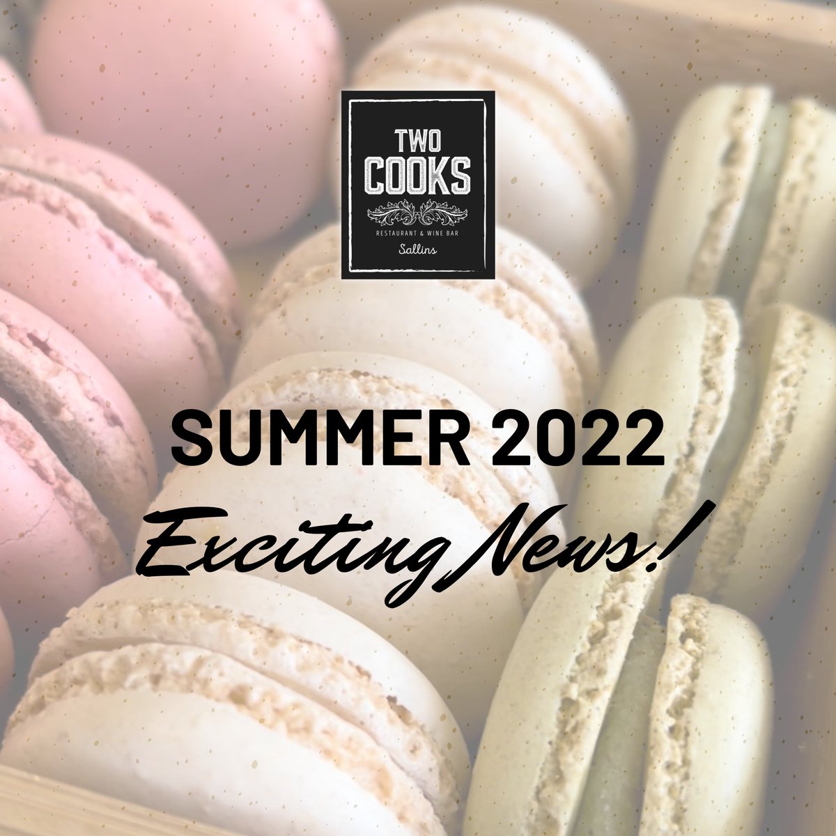 We've been working on it for months and it's finally time to announce: TwoCooks will be your Afternoon Tea destination this summer! 
Starting July 9th, the high-standard food you've come to expect will be served in our picturesque canal-side setting, every Saturday and Sunday.