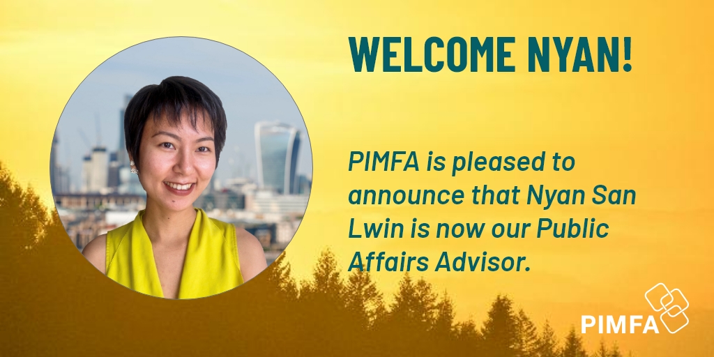 PIMFA_UK's tweet photo. We are pleased to welcome Nyan to the PIMFA team!
#pimfa #publicaffairs #lobbying https://t.co/dXrmmYUVOU