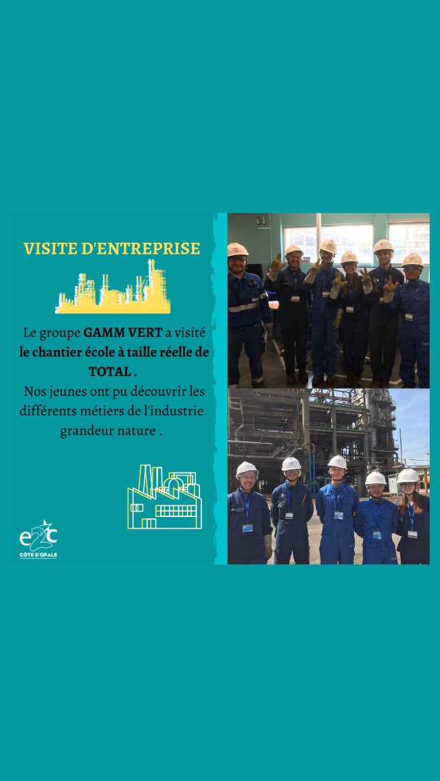 Visite du chantier école <a href="/TotalEnergies/">TotalEnergies</a> 

Une visite pour s’ouvrir aux métiers du domaine de l’industrie en tension sur le dunkerquois.

<a href="/eedk_fr/">Entreprendre Ensemble</a> @ReseauE2CFrance