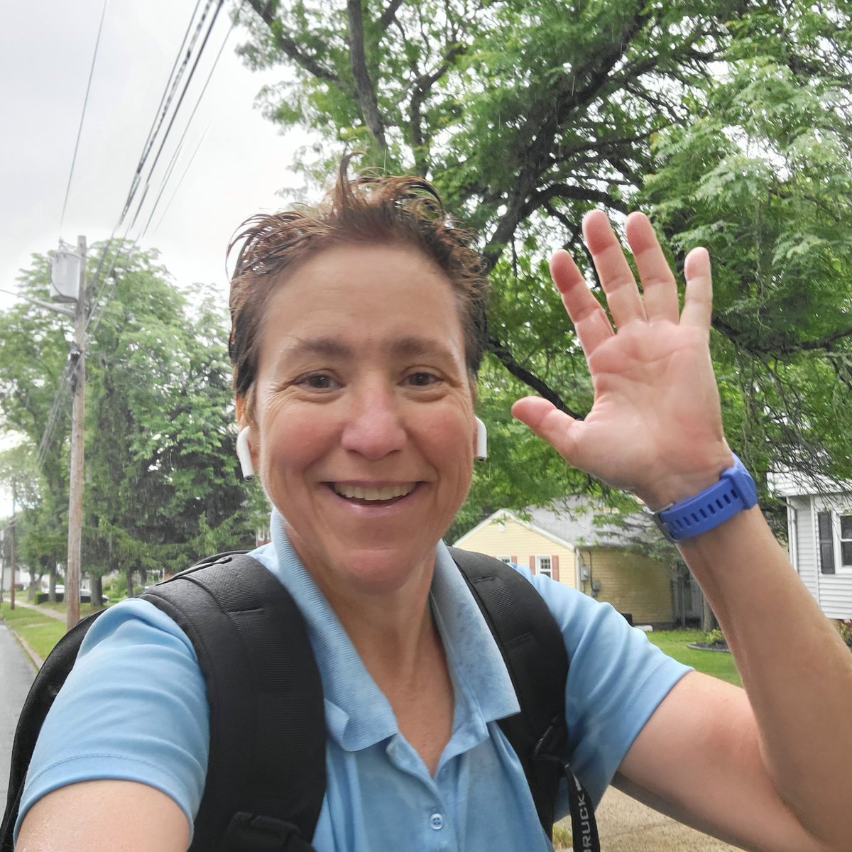 julesdaigle67's tweet photo. Double bonus today with rain showers that started midcourse. 4mi ruck for @TeamRWB #ruckitearnit and a beautiful cactus blossom #soakedButSmiling https://t.co/8L5oSK9WMD