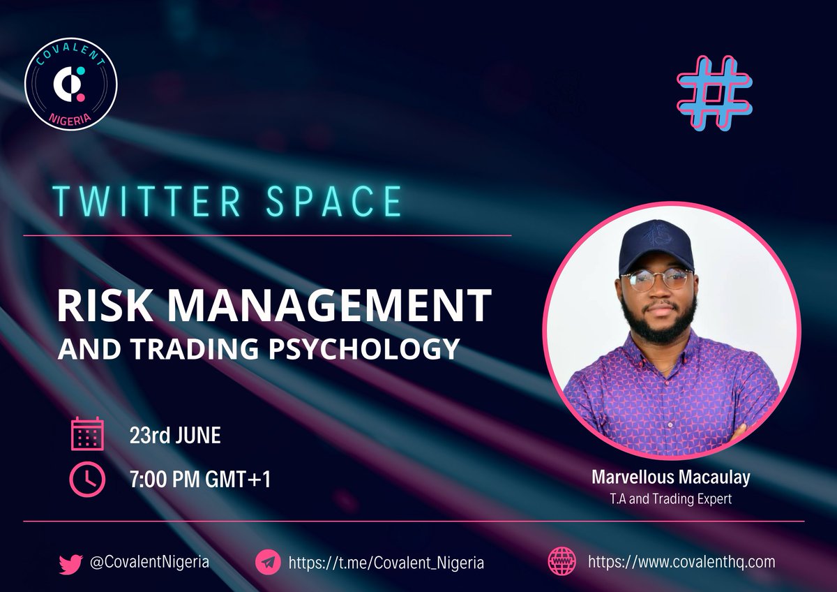 Less than 30 min to today's space guys .... It'll be a fun one x.com/i/spaces/1OyKA…

You don't want to miss this one 
#TwitterSpace #covalent