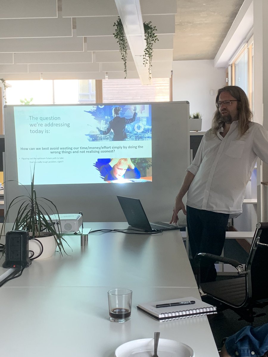 perch_eco's tweet image. The question Rob is asking our #startupclub cohort tonight - How can we best avoid wasting our time, effort and money by doing the wrong things and not realising soonest? #assumptionmapping