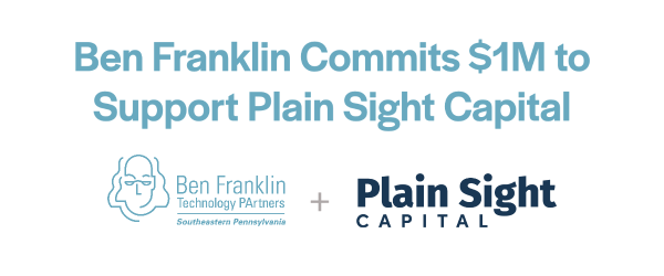 Did you catch our latest news? Ben Franklin Commits $1M to Support <a href="/plainsightvc/">Plain Sight Capital</a>  bit.ly/3OxPA7q
#partnerswithapurpose