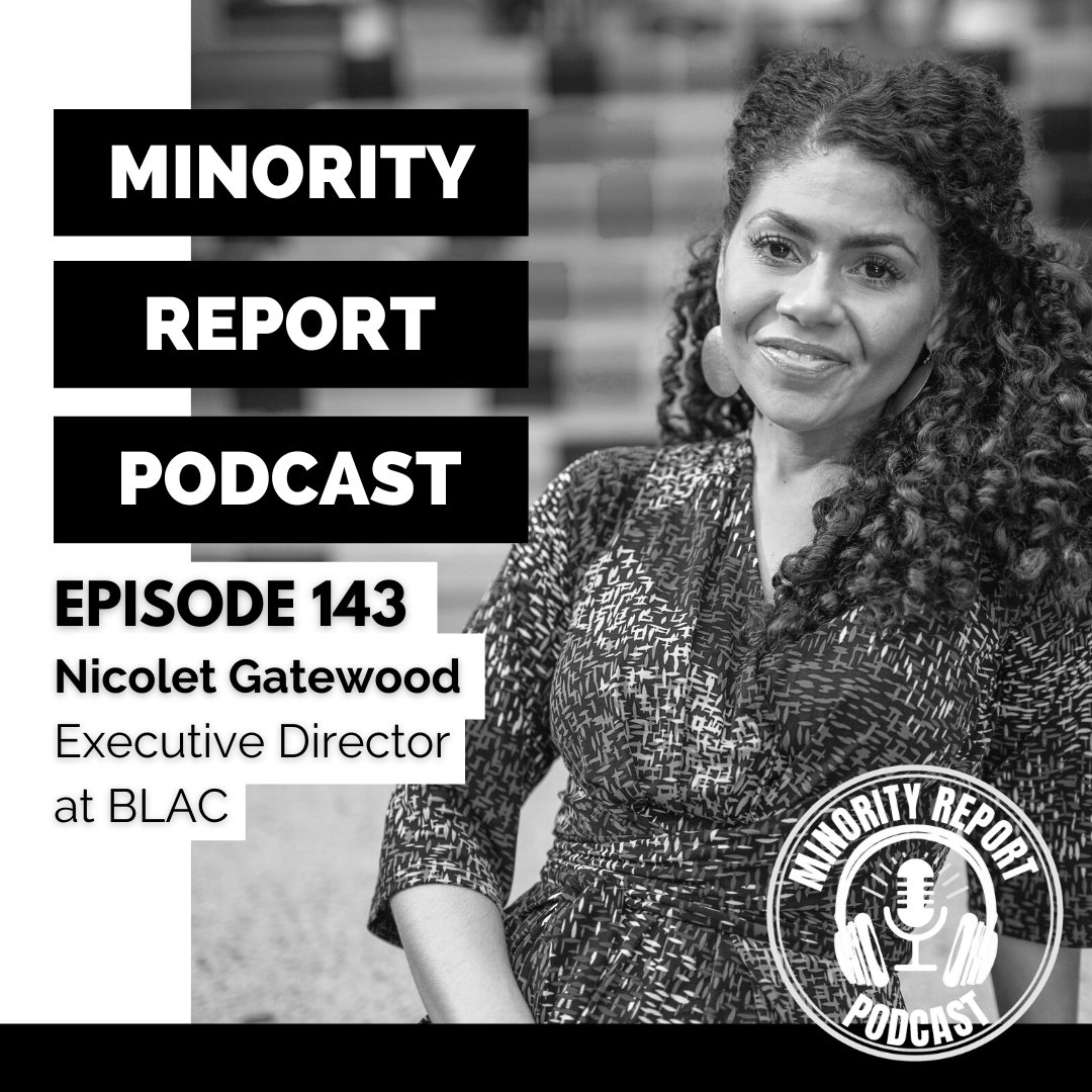 BLAC's Executive Director, Nicolet Gatewood, was featured on the latest episode of @MinorityRPRTPod. Many thanks to hosts @kerel_cooper and @Requidan for having us, and for such a great conversation! Check out the episode here: minorityreportpodcast.com/interviews/ep-… #BLACinternsip #BLAC2022