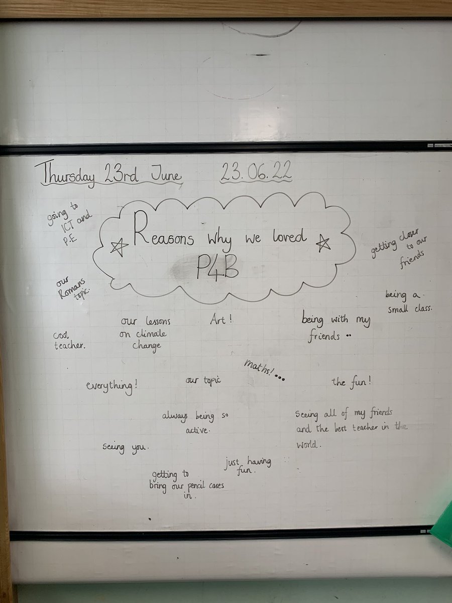 Deanburn_PS_P4B's tweet photo. Reasons why we loved P4B 🥰 it has been an absolute pleasure to teach you all and thank you for all of the lovely gifts, I have been spoiled! I will miss you all but we will have a great day tomorrow too 😊 have a fabulous summer when it comes! #P4team https://t.co/EWAN41OWwk