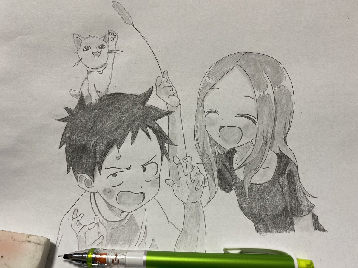 keyschannel15's tweet photo. 映画のからかい上手の高木さんが面白かったので皆んな見に行って！

久しぶりに絵描いたけど下手になってた笑笑 https://t.co/de5YGVF2Kd