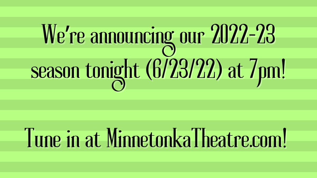 Minnetonka Theatre (@mtkatheatre) on Twitter photo 