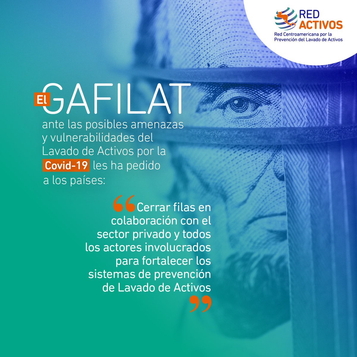 100noticiastv's tweet photo. "El Covid-19 ha provocado que emergan nuevas amenazas y vulnerabilidades que dan lugar al #LavadoDeActivos, esto fue lo que #GAFILAT solicitó a los países para prevenir el delito
🌐 https://t.co/oKH5OOX2kq
#RedActivos #Centroamerica #Amenazas" https://t.co/QggLcaBDua