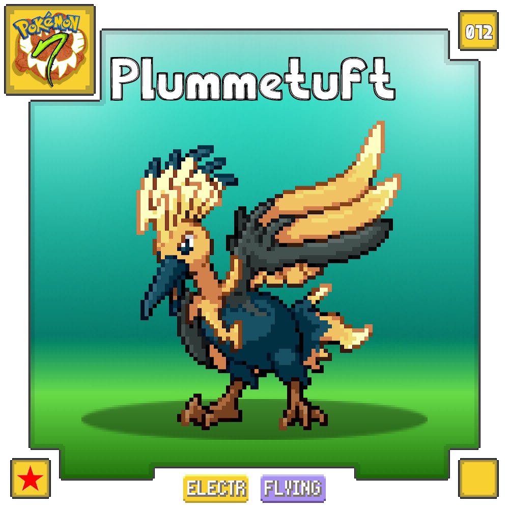 PokemonNatura's tweet photo. 012 - PLUMMETUFT

Durante una tormenta eléctrica Plummetuft vuela entre las nubes, almacenando la energía en sus plumas. Durante la batalla, usan esta energía para lanzarse desde lo alto como un relámpago viviente, desatando una onda de choque masiva cuando golpean a su enemigo. https://t.co/JRMvrGGRpz