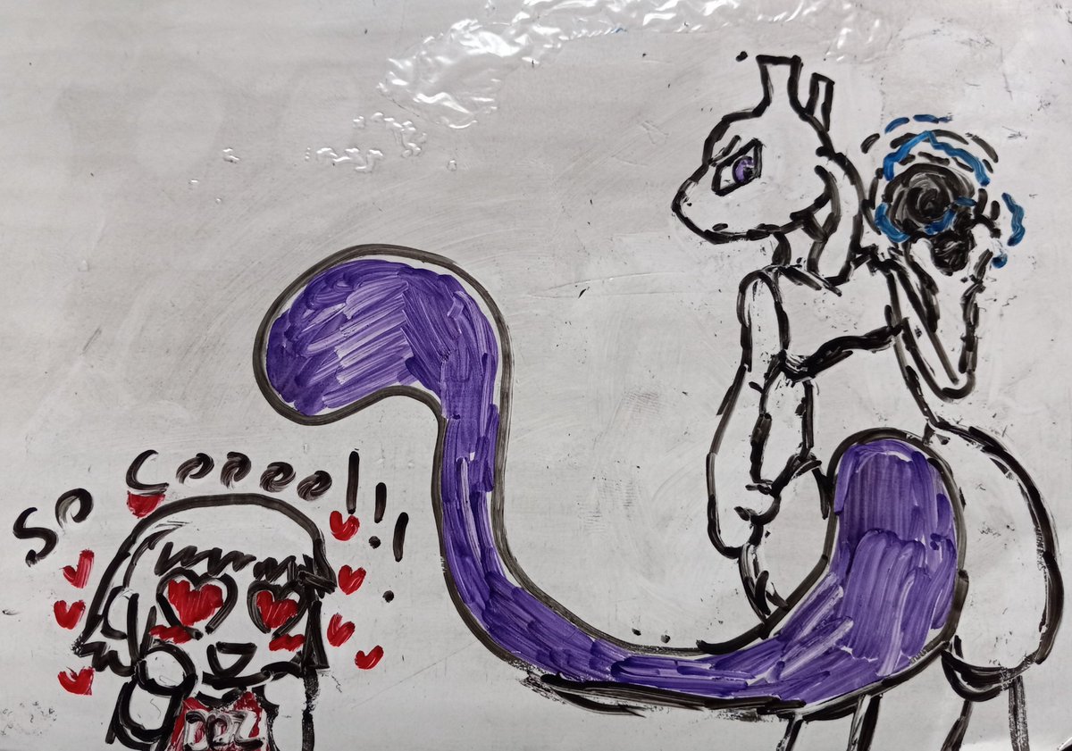morteaforutoo's tweet photo. Feeling pokemon nostalgic today have baby me fangirling over mewtwo as well. https://t.co/TWcZNT2SXz