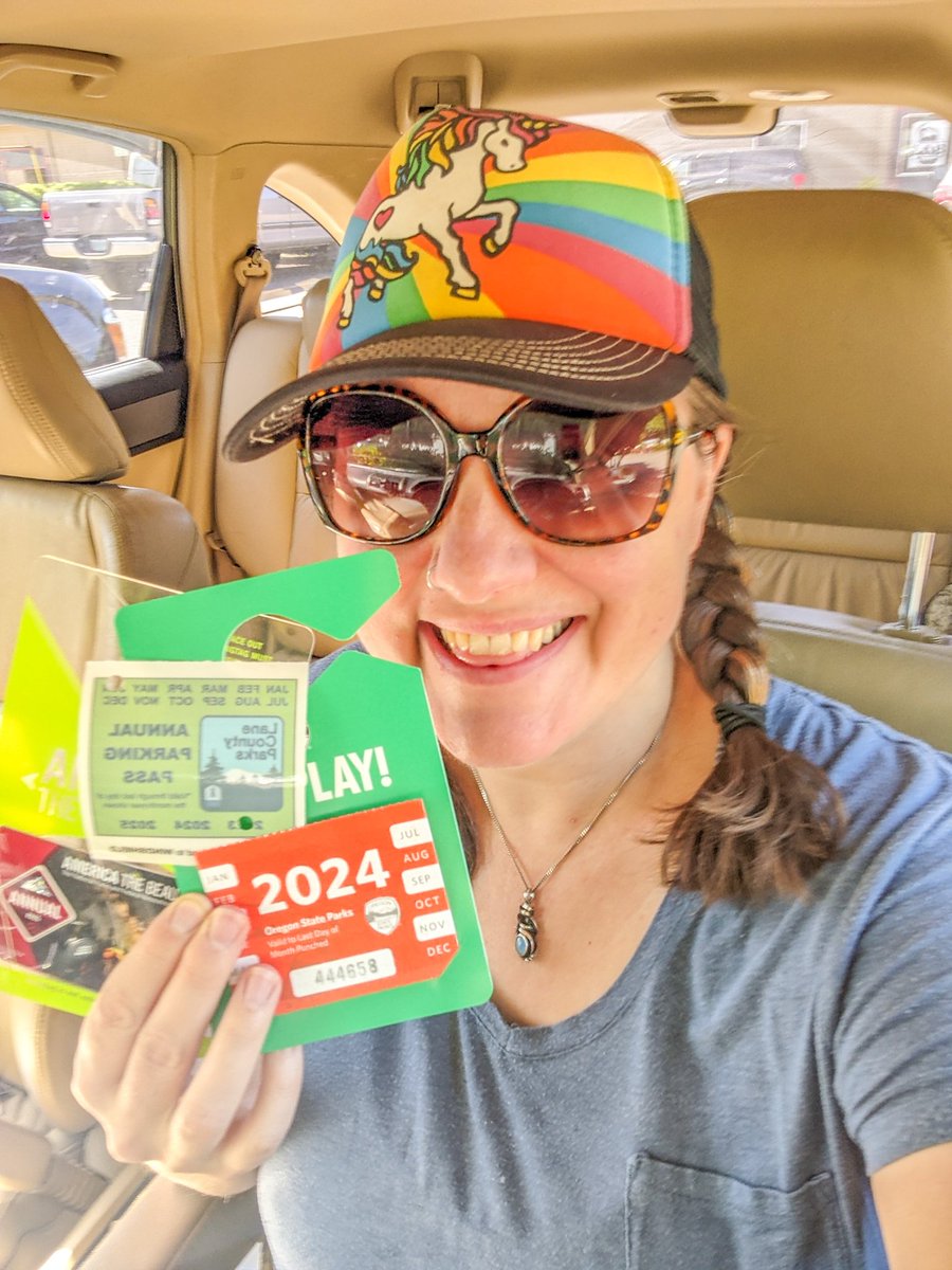 This morning I bought a Lane County Parks Pass, Oregon State Parks Pass and an America the Beautiful Pass (good at all public lands including National Park Service, BLM &amp; Forest Service).

Now I'm ready to GO PLAY!! 

#nationalparks #hikingadventures #Oregon #oregonstateparks