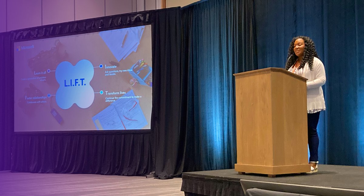 uteachinstitute's tweet photo. A big thank you to Krystin McCauley Watkins, @Microsoft Education Industry Executive, for giving opening remarks at the 16th Annual #UTeach Conference. #UTeachNation #Microsoft #UTeachnation #Education #STEMeducation https://t.co/FCZEvyXfOy