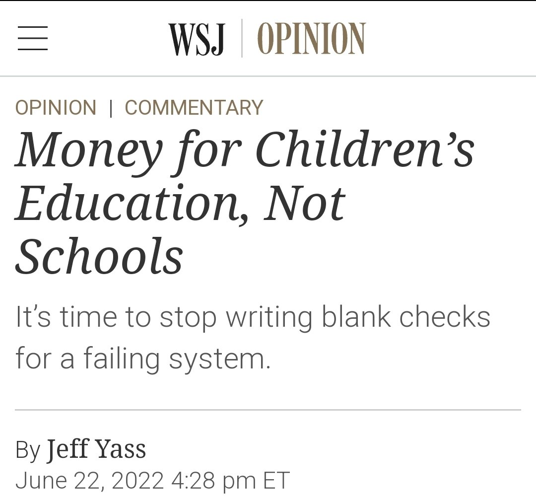 DeAngelisCorey's tweet image. education funding is meant for educating children, not for protecting a particular institution.

we should fund students, not systems.