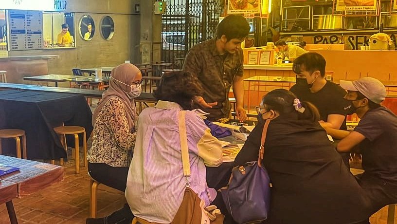RPGMalaysia's tweet photo. #TTREXKL Thank you to everyone who joined us at REXKL on Thursday to have a go at #Witcher #Tabletop #RPG, with GM Syed. #Malaysian #gamer #geek #Malaysia #KL #kualalumpur #kakitabletop #rpgmy #game #geekculture #roleplayinggames https://t.co/opsjQOHAAL https://t.co/OUb0YmxE1B
