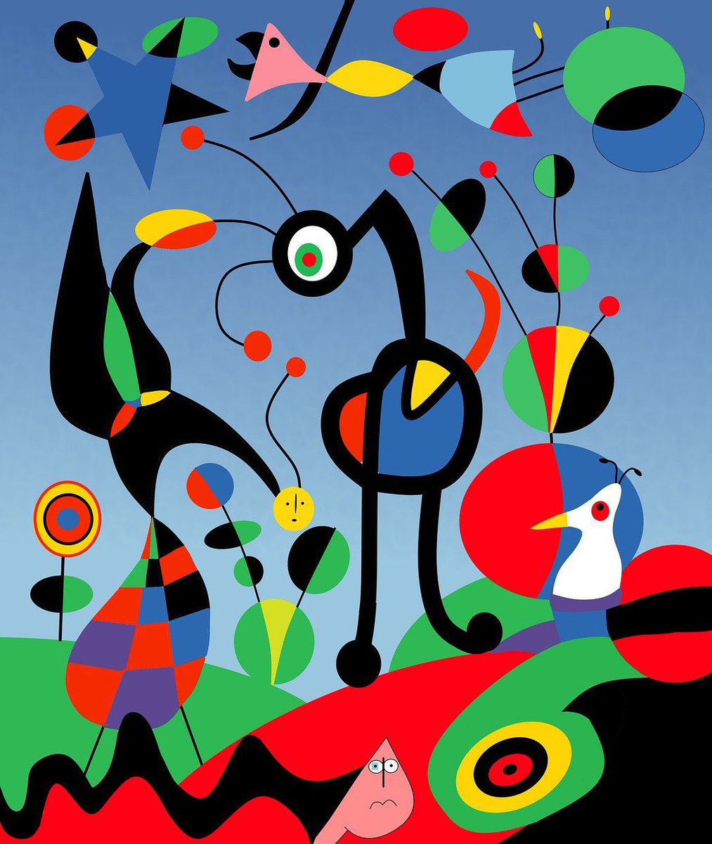 WHSyearr's tweet photo. Today, the Reception children had a special visit from our ‘Artist in Residence’. They learned about the artist Joan Miro and had a go at collaboratively re-creating some of his artwork! 🎨🖌 https://t.co/l57jMFWbQv