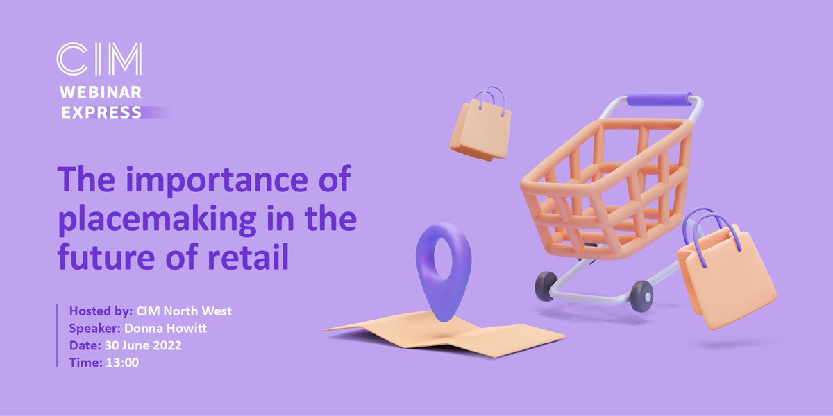 Join <a href="/CIMinfo_North/">CIM North</a> and <a href="/Liverpool_ONE/">Liverpool ONE</a> for a free <a href="/cim_marketing/">CIM</a> webinar exploring how #retail is now about shared experiences and placemaking, not just consuming products.

Register here: cim.co.uk/event/114044/