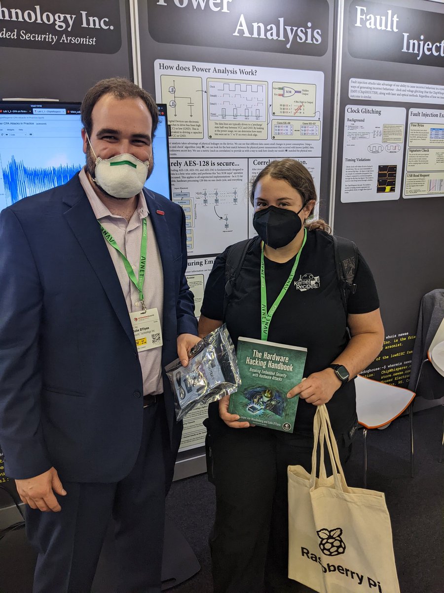 newaetech's tweet image. We had an awesome final day at @embedded_world and are so thankful to meet so many wonderful people working in the field, like Anna! Thank you all for coming to the booth, and we look forward to hearing what you all get up to over the next year! #embeddedworld2022