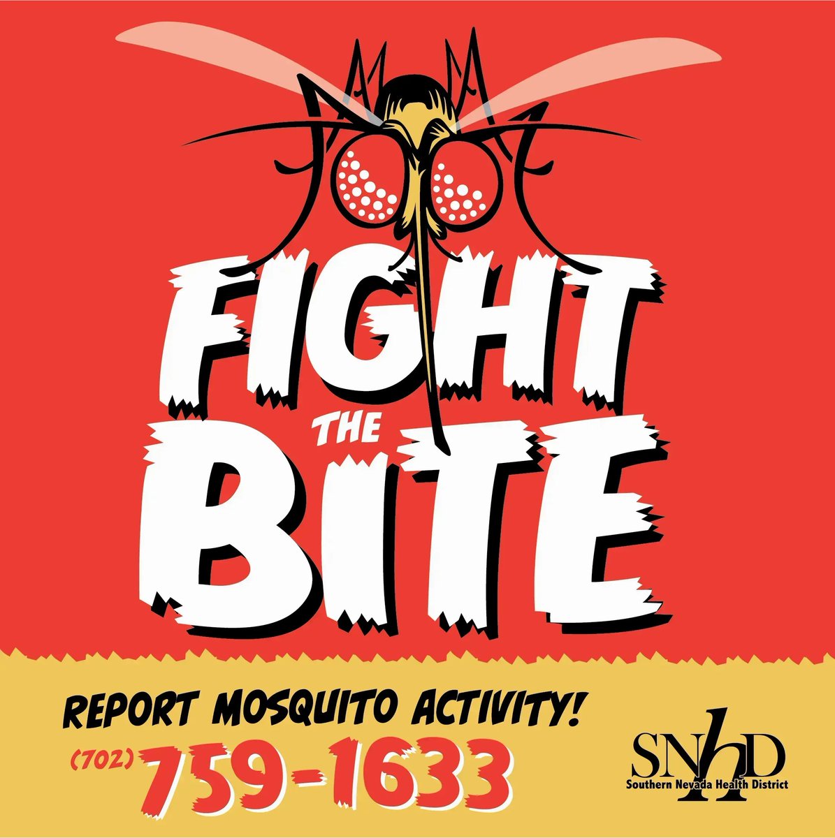 ClarkCountyNV's tweet photo. With #Monsoon season starting, the @SNHDinfo and #ClarkCounty need help to #FighttheBite. Check around your yard for spaces where #mosquitoes can breed. They don’t need much water to lay eggs. Report mosquito activity when you see it.
#MosquitoAwarenessWeek https://t.co/g7RfCoplyk