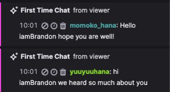 iamBrandonTV's tweet image. Confirmed from a friend that was mentioned by these usernames, he has no idea who they are. Beware and block and report these accounts on twitch. I’m sure they were planning to hate raid me or swat. Sigh