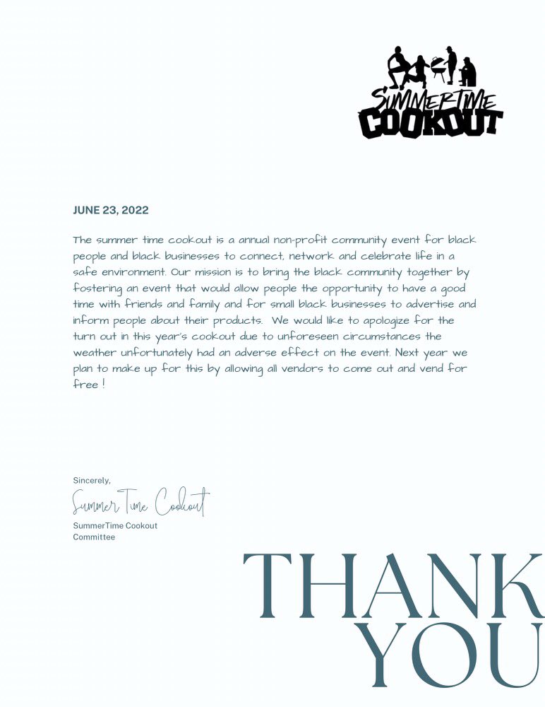 SmokeeLon's tweet photo. Summer Time CookOut has never been for monetary gains only for the people by the people ! See y’all next year !! https://t.co/NV2E2bKaot