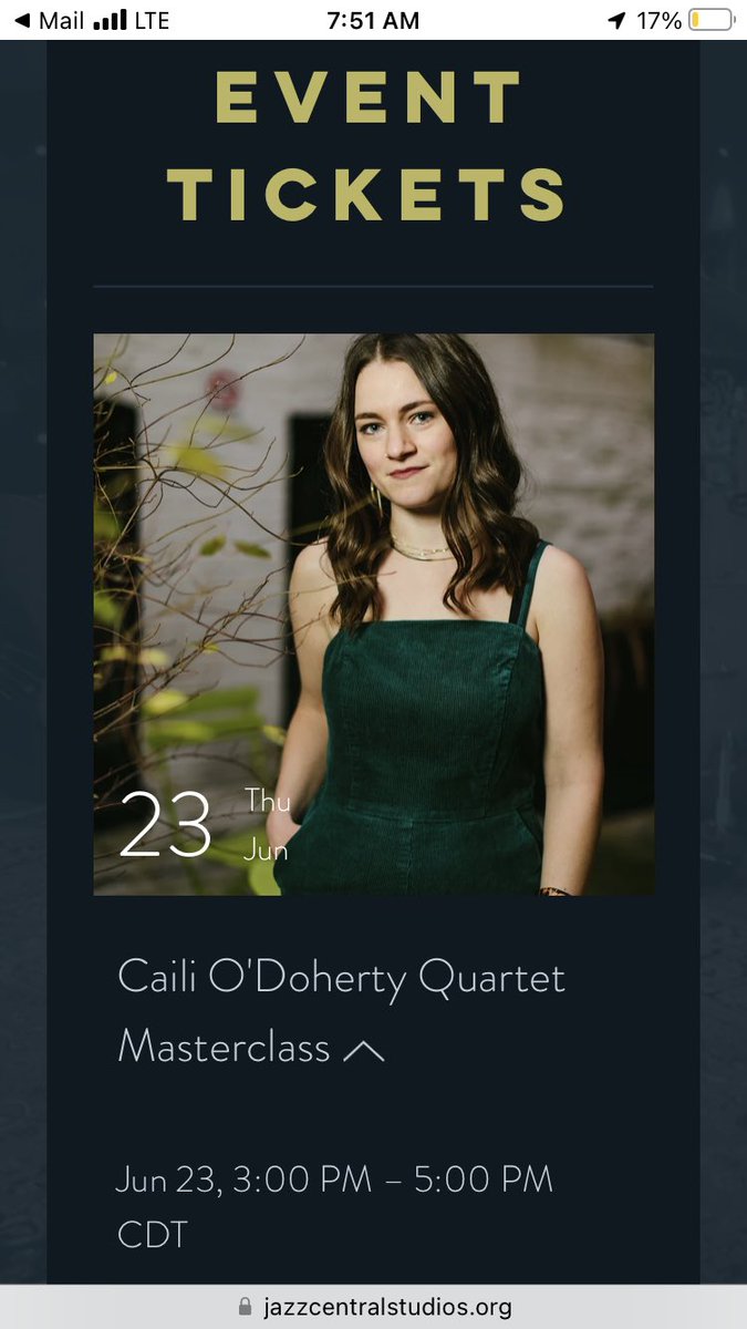 cailimusic's tweet photo. Minneapolis, MN today! Teaching a masterclass 3-5pm and album release show 8-9:30pm at @JazzCentralMpls Tickets are available via my website (link in bio) #jazzcentralstudios #minneapolisjazz #albumrelease #cailimusic #cailiodoherty #quarantinedream #southarts @southarts https://t.co/qHVDFRUfZc