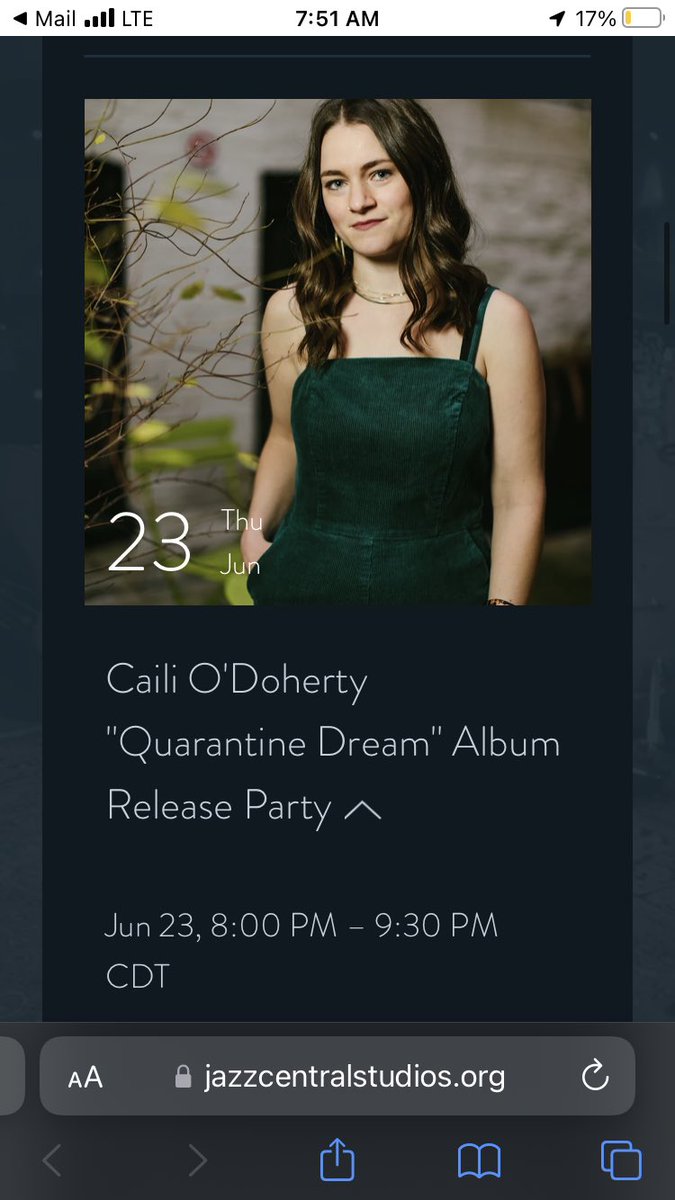 cailimusic's tweet photo. Minneapolis, MN today! Teaching a masterclass 3-5pm and album release show 8-9:30pm at @JazzCentralMpls Tickets are available via my website (link in bio) #jazzcentralstudios #minneapolisjazz #albumrelease #cailimusic #cailiodoherty #quarantinedream #southarts @southarts https://t.co/qHVDFRUfZc