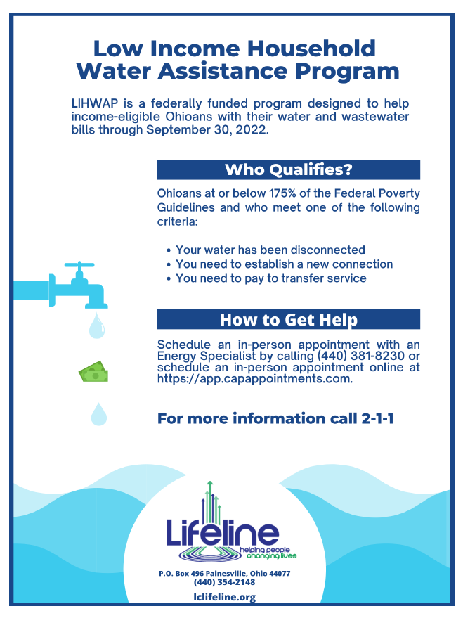 LCDUOhio's tweet photo. What is the Low Income Household Water Assistance Program? Details below or call 2-1-1 for more information. https://t.co/oMUsTo58in