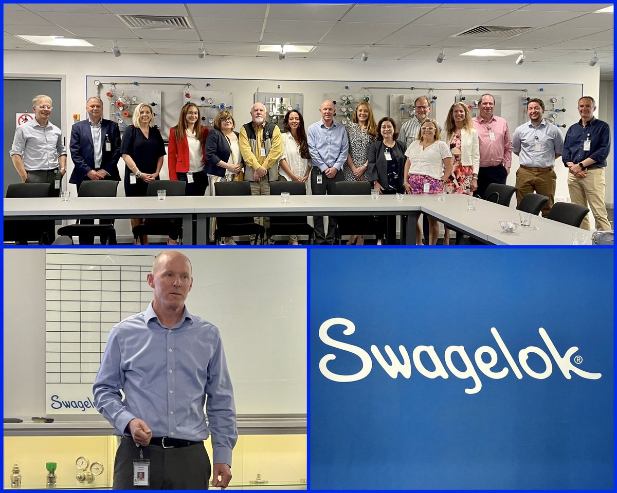 Thank you David Hester and your team for giving Institute of Directors (IoD) members a fascinating tour of the Swagelok factory! We enjoyed learning more about your company culture, ESG policy, expansion plans and the manufacturing of pressure regulators.